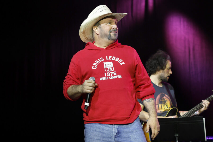 NASHVILLE, TENNESSEE - MARCH 01: Garth Brooks performs onstage during the Big Machine Label Group L...