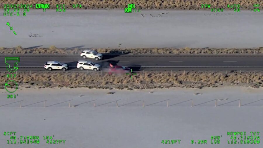 Utah DPS helicopter captures fiery end to lengthy Tooele County pursuit