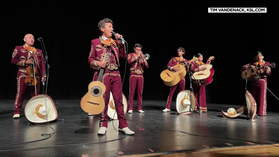 A Utah Mariachi band visited a Kearns Junior High School highlighting different styles of music. (T...