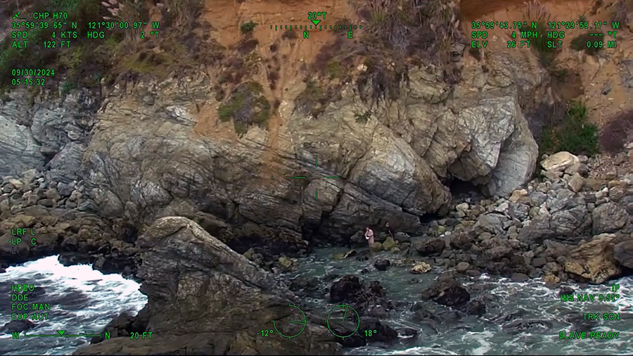 Utah hiker rescued on a California coast