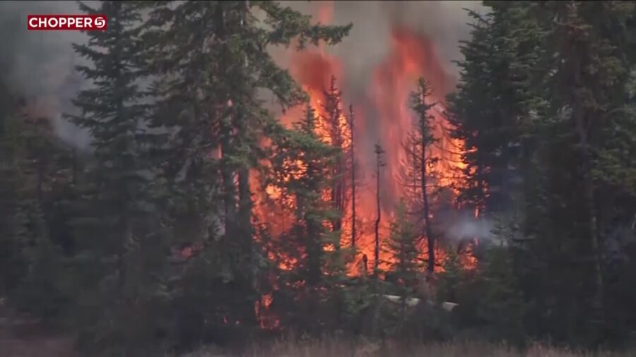 Officials overseeing the Yellow Lake Fire urged residents of a small town to be ready for a possibl...