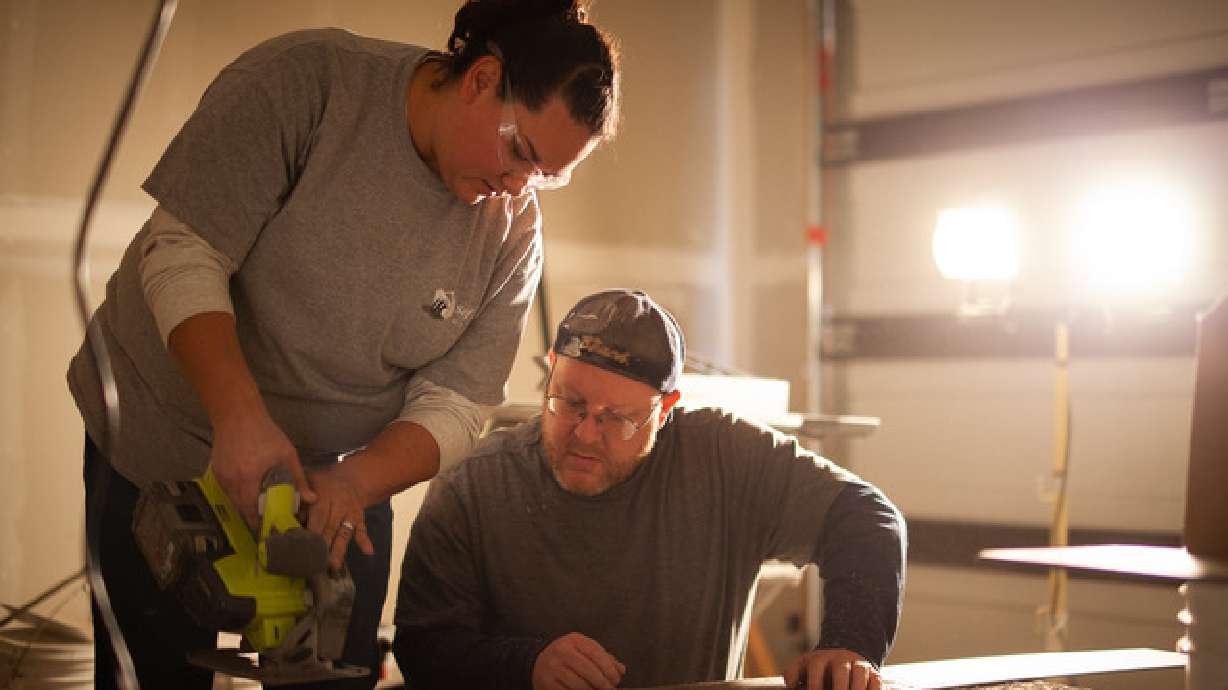 The Self-Help Homes sweat-equity program helped this family work on their new home build in Hurrica...